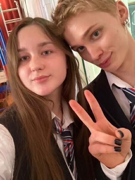 Даня Милохин на съемках сериала