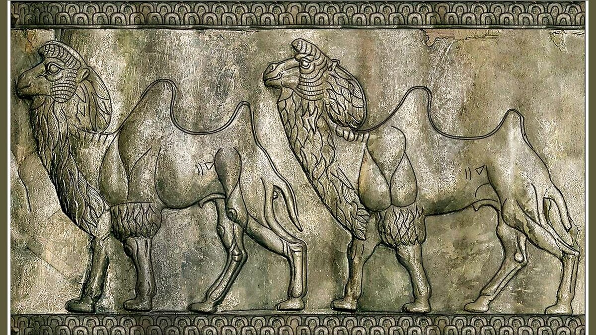 Прорисовка рельефного изображения на серебряном сосуде из гробницы в Гонур-Депе, конец 3 тыс. до н.э. © Российская академия наук