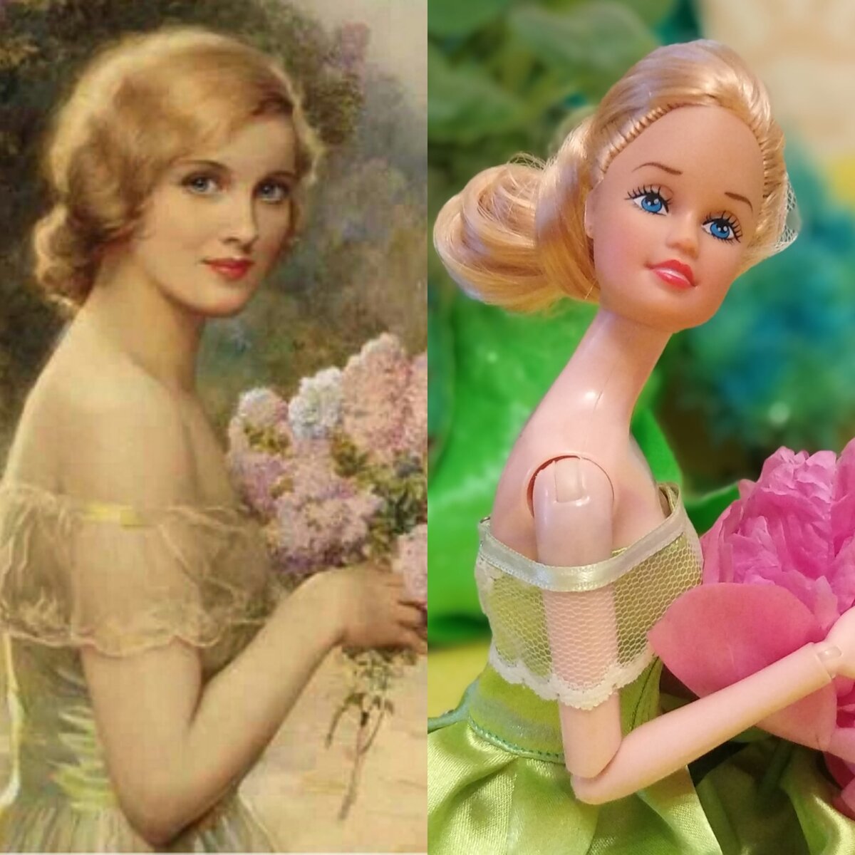 Альберт Генри Коллинз "Девушка с сиренью"