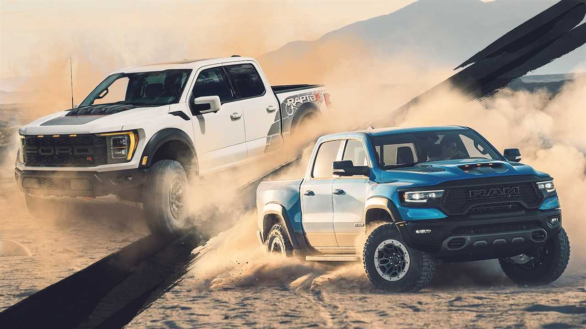 Ford f 150 Raptor и Додж рам