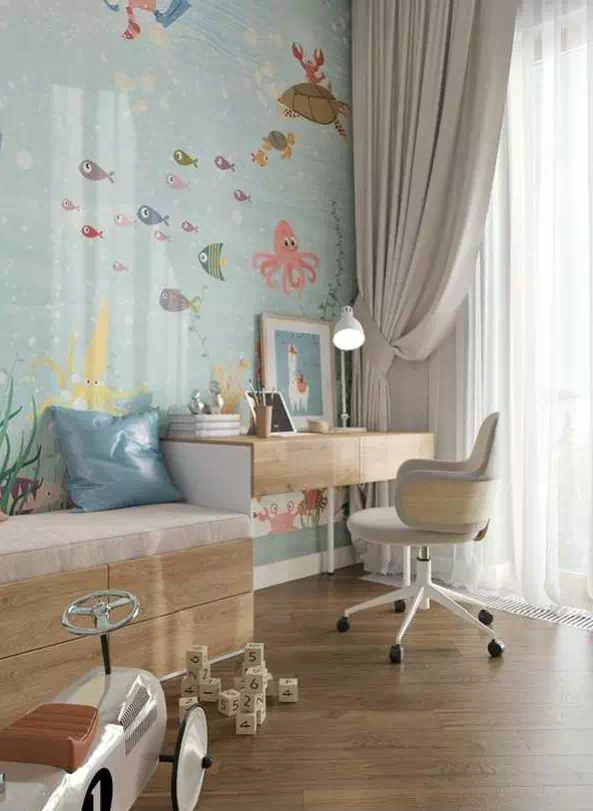 Комбинация рабочего места и тумбы с местом для сидения