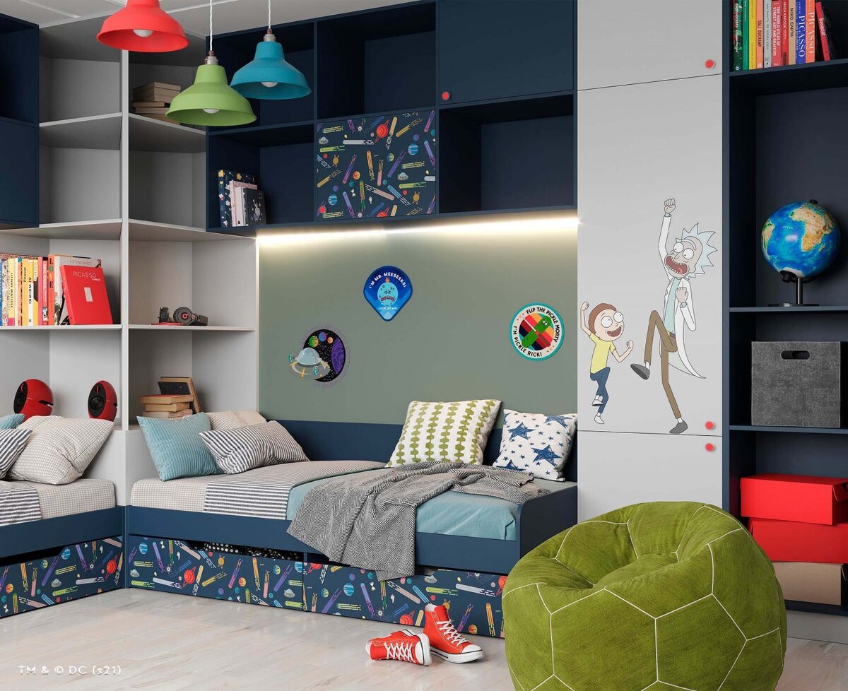 Детская MyMeRu в стилистике м/ф «Рик и Морти» (арт. 116)