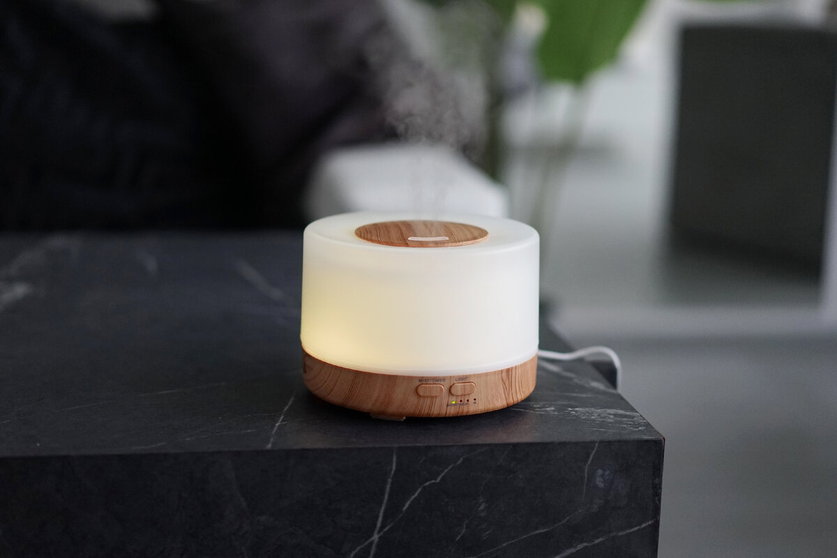 Ультразвуковой аромадиффузор, увлажнитель воздуха SENS Helix milk oak 