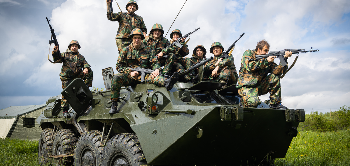 Катание на БТР-80. Корпоративное мероприятие.