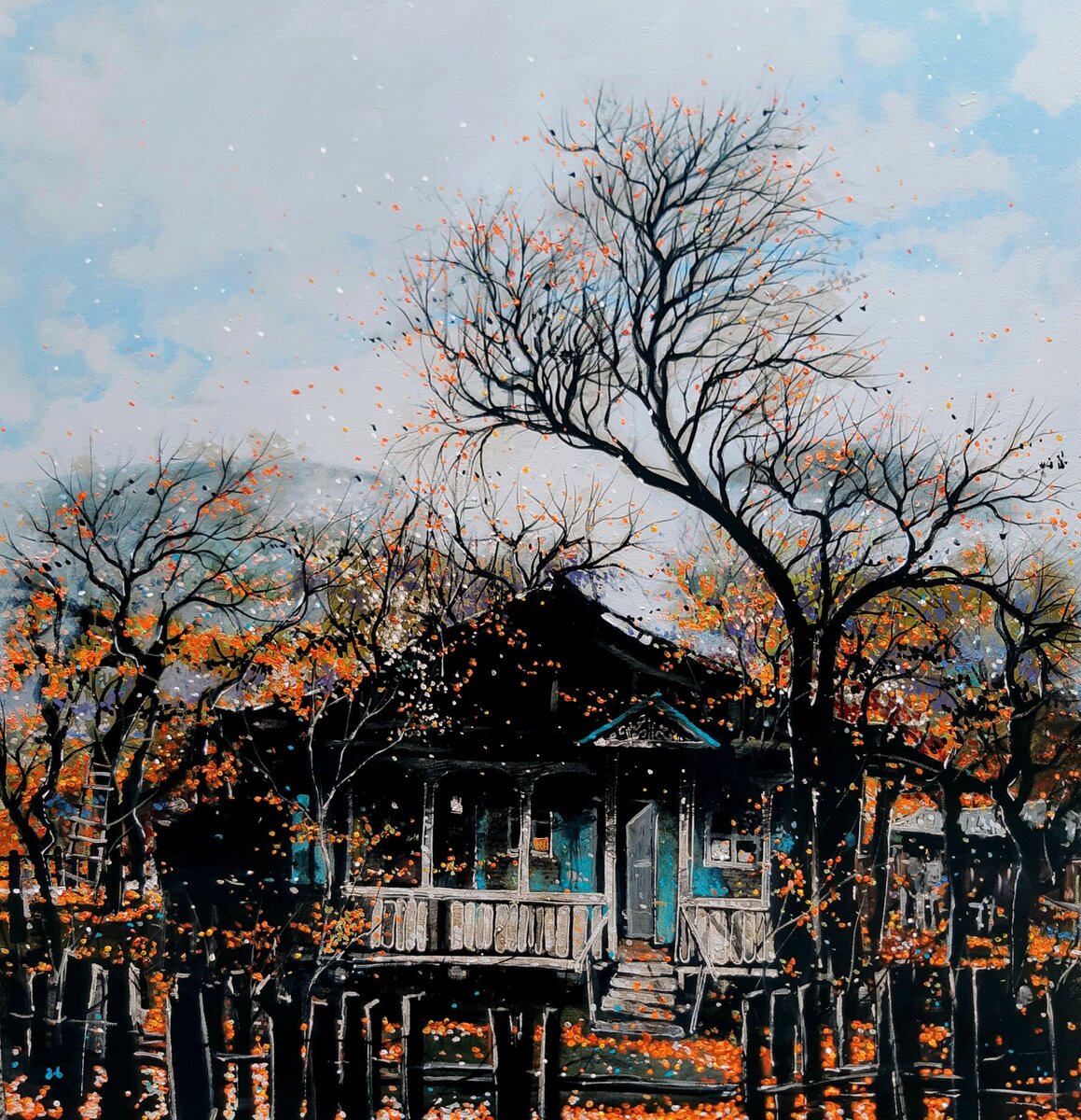  Guram Khetsuriani Autumn  Oil on Canvas.ტილო,ზეთი.  90x95  2020
