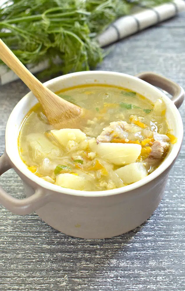 Ингредиенты для «Суп с пшеном и фрикадельками»:
