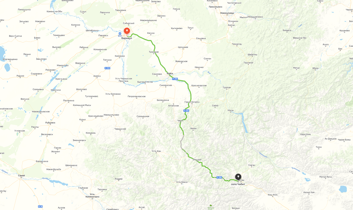 Местоположение Чибита на Яндекс картах