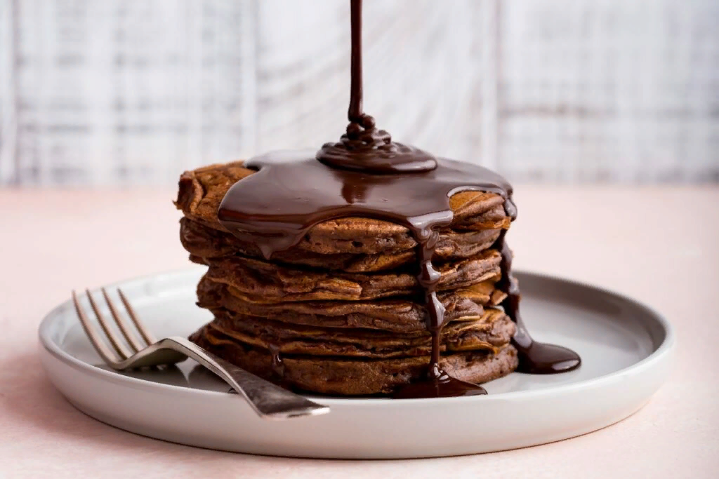 Chocolate Ombre Pancakes