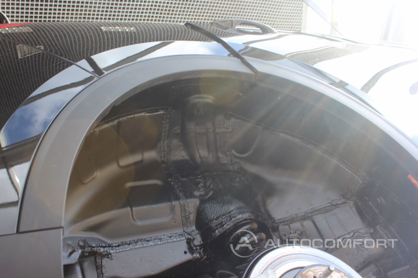 Очищенная и обезжиренная поверхность арок