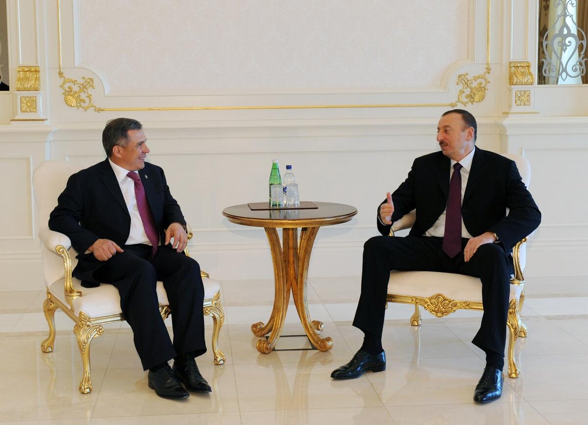 Рустам Минниханов и Ильхам Алиев (фото взято из открытых источников)