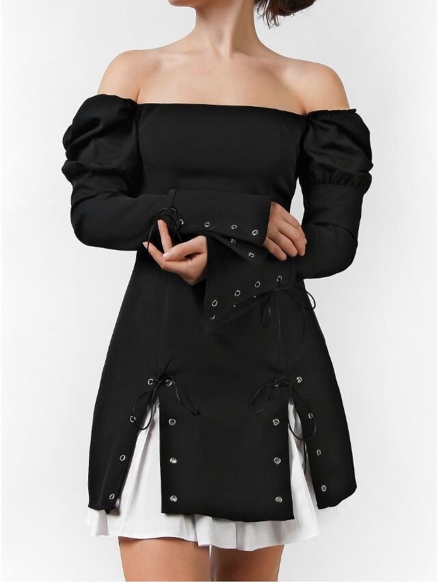 Платье со съемной юбкой. Можно носить как вместе, так и раздельно.