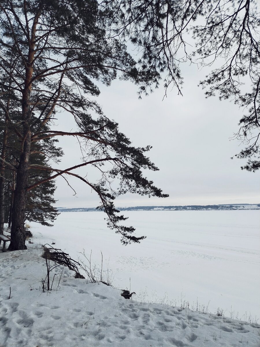 Река Уса зимой, Поволжье, фото из личного архива