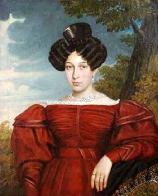 Портрет матери А.А. Половцова Аграфены Федоровны Татищевой.