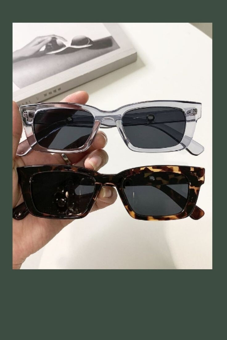 Прямоугольные очки тренд лета 2021