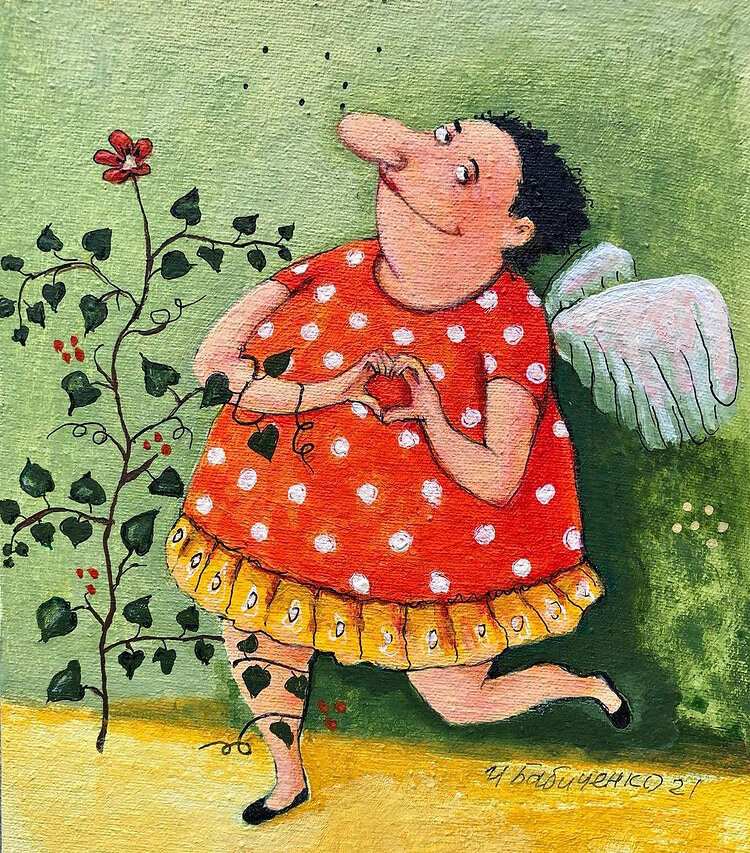 На фото: картина Ирины Бабиченко "В весну за мухами» https://instagram.com/babichenko.i (с разрешения автора)