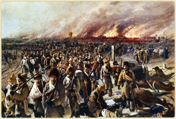 Отступление от Мукдена. Александр Маковский.