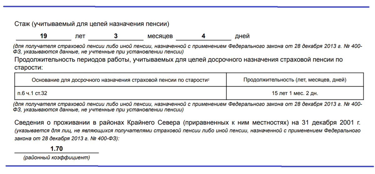 Мой пенсионный стаж