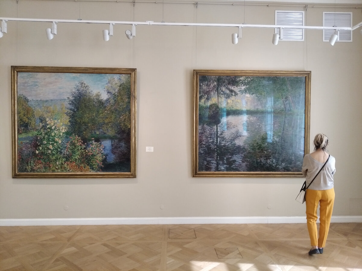 Работы Клода Моне в экспозиции Главного штаба, г. Санкт-Петербург