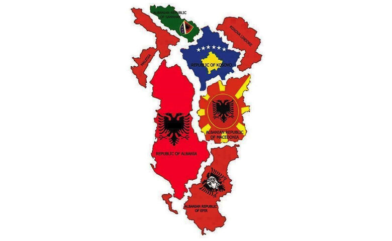 Этническая карта албании