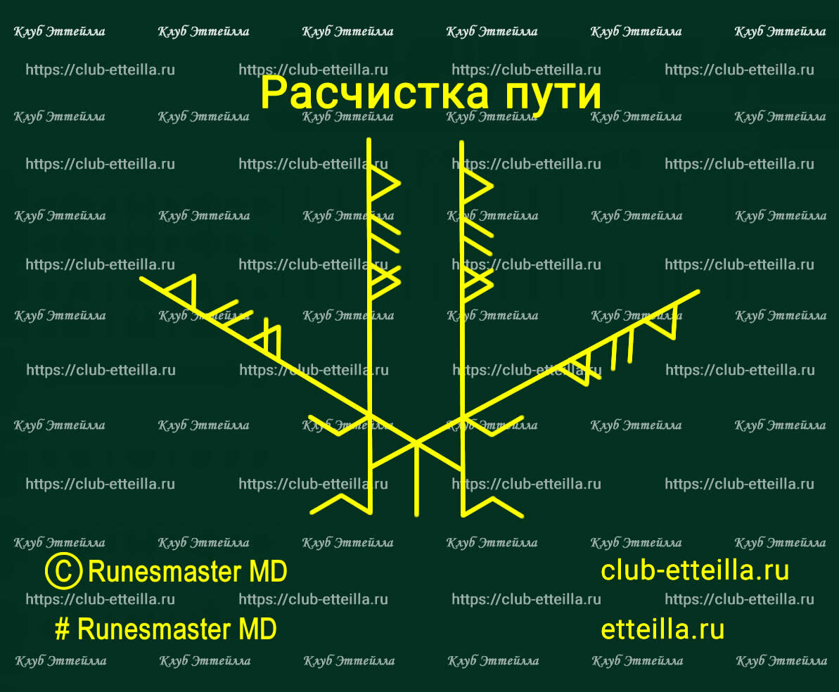 Рунический став «Расчистка пути». Автор: Runesmaster MD | Магия рун и карты  Марии Ленорман | Дзен