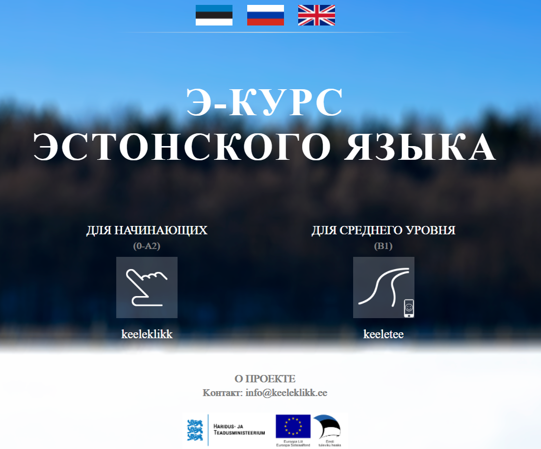 Для начального и среднего уровня есть готовые онлайн-курсы эстонского языка. Регистрация занимает пару минут, курсы построены как учебники, в которых всё по темам, есть диалоги, грамматика и лексика. Всё с переводом на русский или английский. Находятся на сайтах keeleklikk.ee и keeletee.ee. 