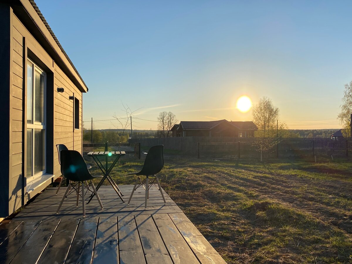 Прекрасный вид на закат в Ambarcasa