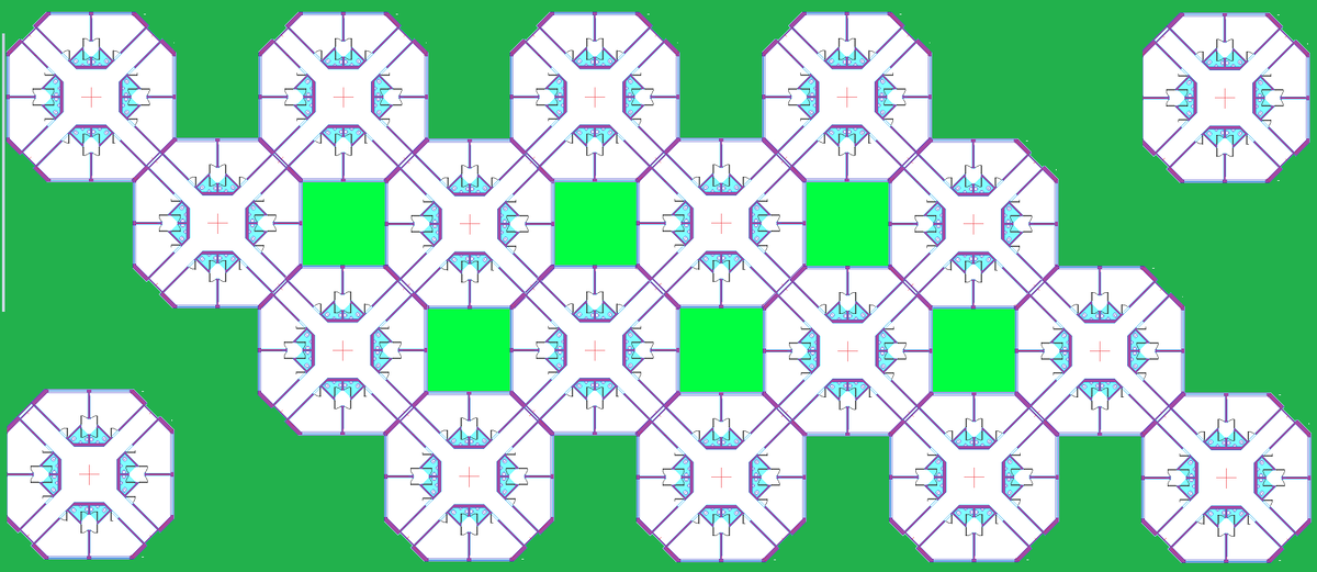 Сотовая структура модульного здания по разработкам коллектива В.И.Степанова. 1989 год