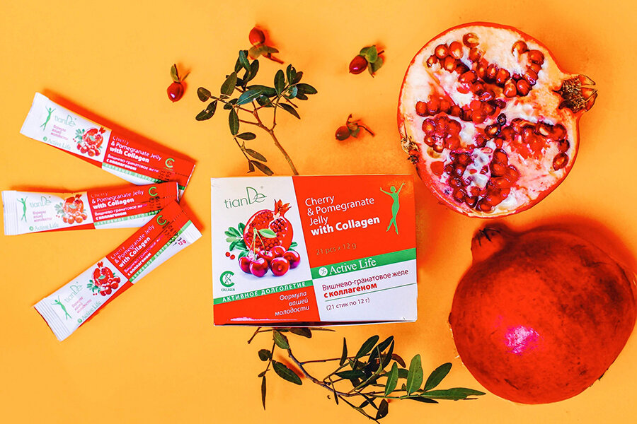 Schönheitskonzentrat – Kollagen.  Zur oralen Anwendung und in der Kosmetik