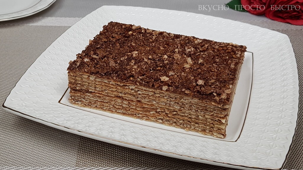 Вафельный торт Ретро - рецепт на канале Вкусно Просто Быстро