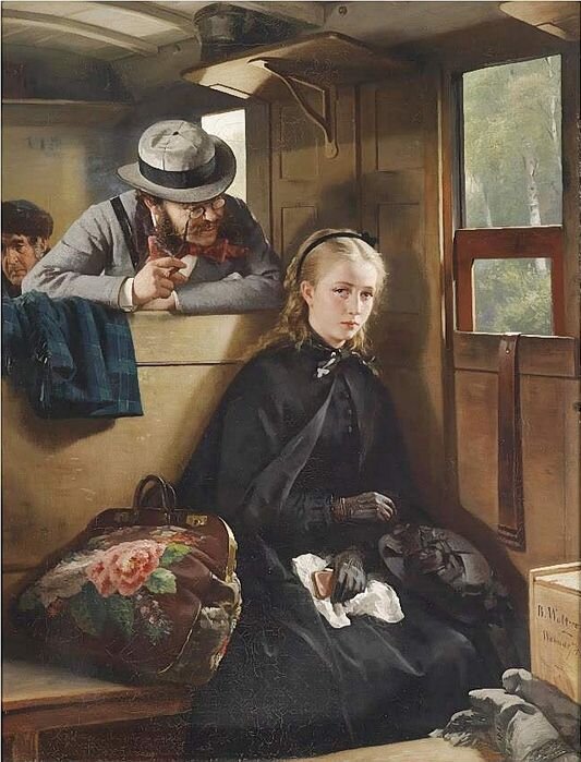 Бертольд Вольц. "Назойливый господин", 1874 год.