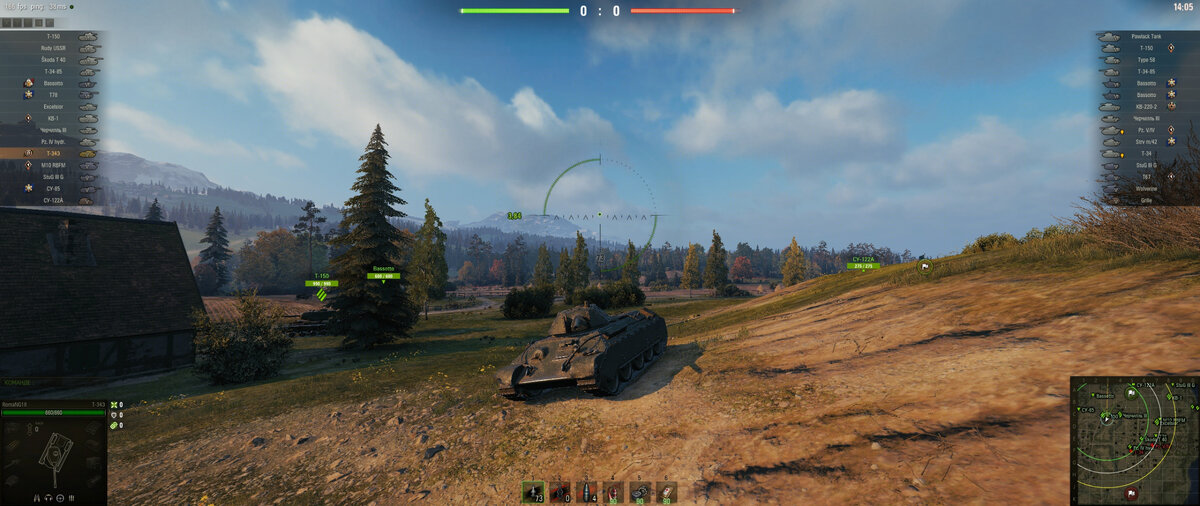 Скрин клиент World of Tanks