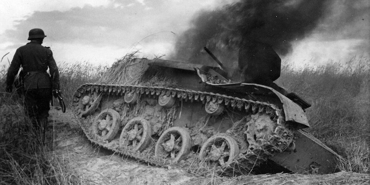 Подбитый танк Т-60 (источник фото: https://clck.ru/32XZy8)