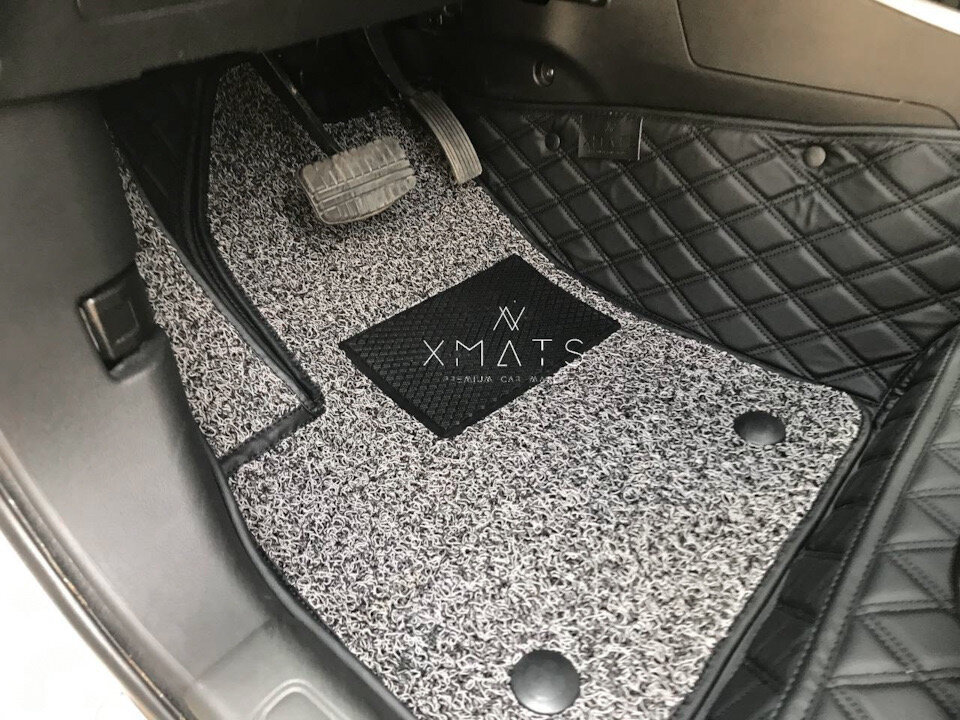 3D коврики из экокожи на Mitsubishi Outlander 3