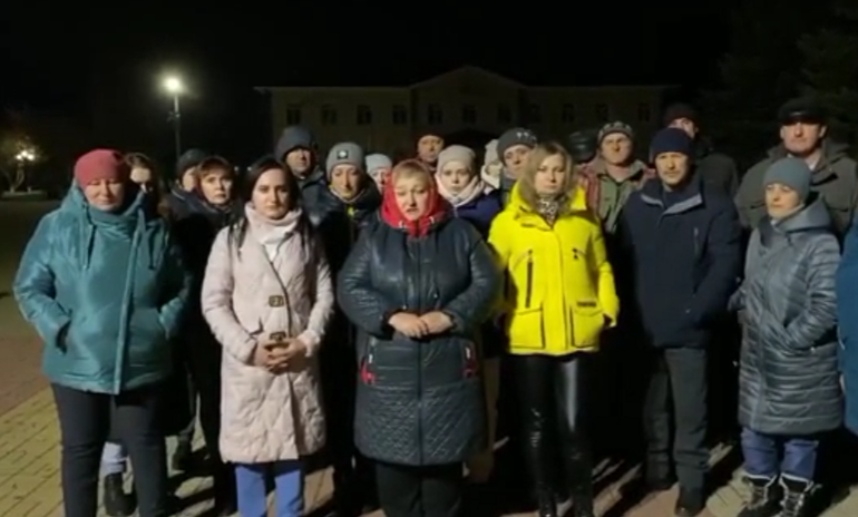 Скриншот из видео обращения