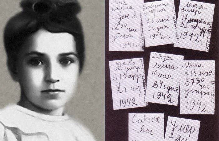 Таня Савичева и страницы ее дневника