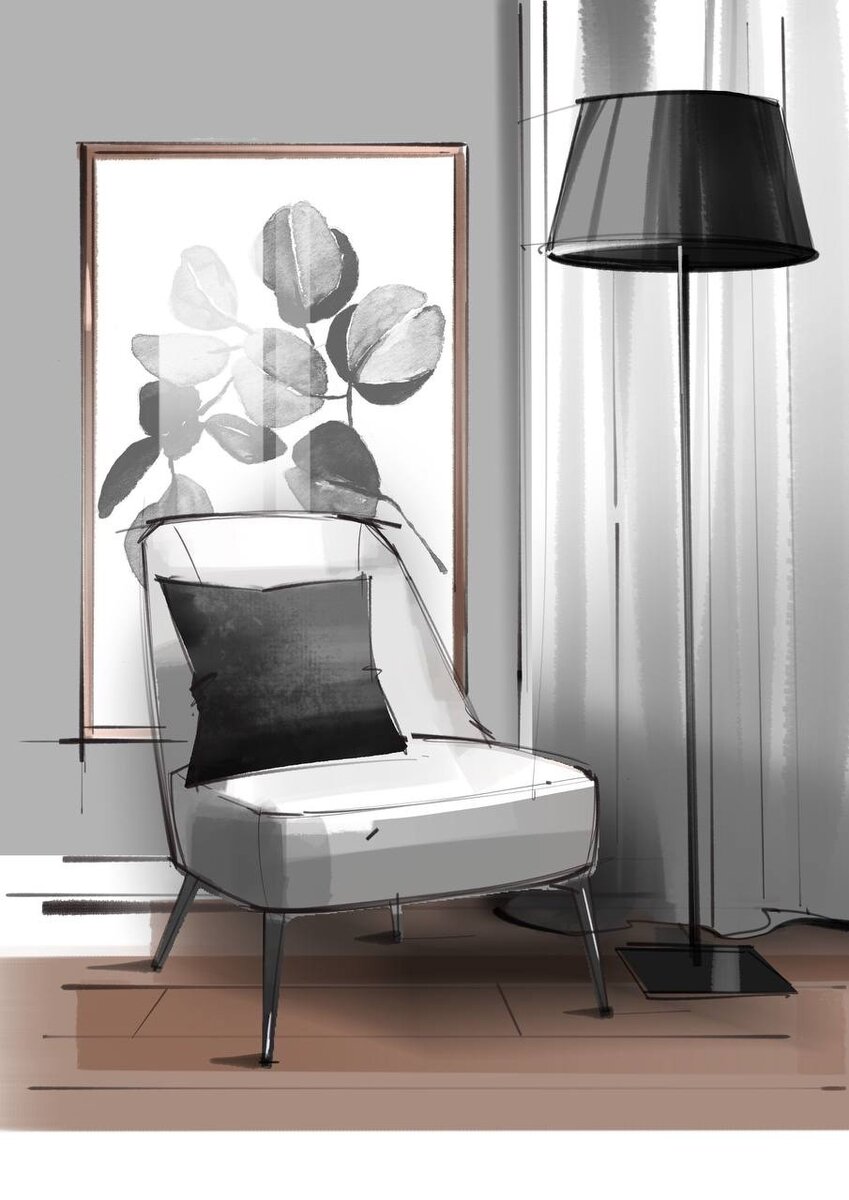 Ахромат – это то, где нет цвета, то есть чистый белый и чистый черный цвет. Если перемешать черный и белый – получится серый – также ахромат. Чем больше в этой пропорции черного цвета – тем темнее получается серый цвет. И, соответственно, наоборот - чем больше белого – тем светлее оттенок серого. 