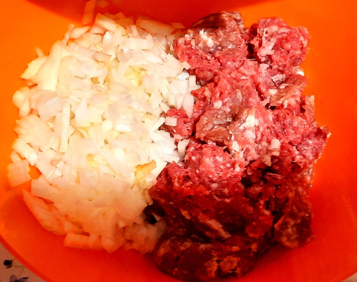 Подготовка начинки для кебаба