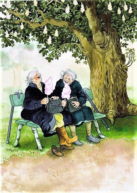  Открытка финской художницы  Inge Löök.