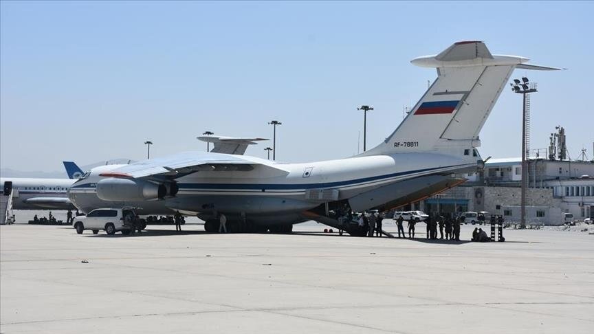Российский Ил-76 в аэропорту Кабула. 2021 год. Источник: Яндекс.Картинки