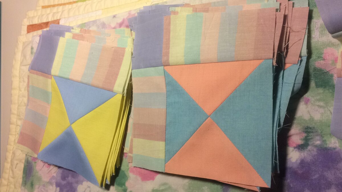 Лоскутные блоки «Песочные часы».