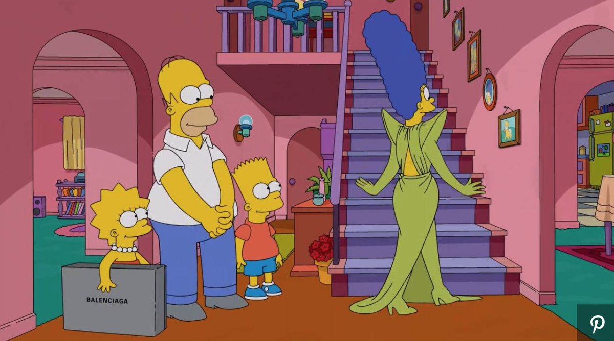 ФРАГМЕНТ ИЗ МУЛЬТФИЛЬМА «СИМПСОНЫ» О BALENCIAGA/ YOUTUBE