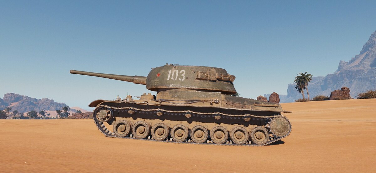 У танка внушительные размеры как в длину так и в высоту.