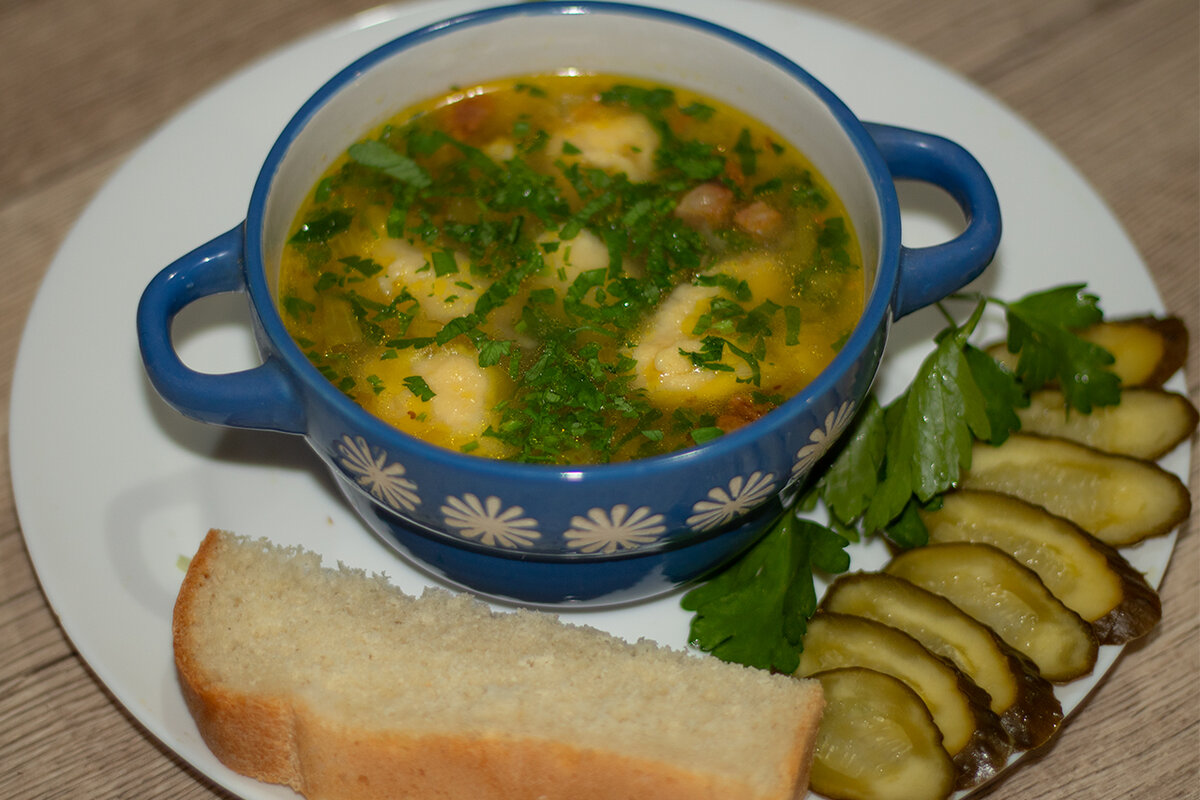 Мясной бульон с картофельными клецками рецепт – Европейская кухня: Супы. «Еда»
