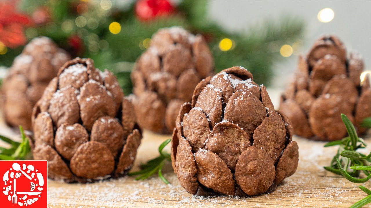 Новогодний ДЕСЕРТ «Еловые ШИШКИ». Пирожные на Новый Год Без Выпечки. Вкусно  и Просто!