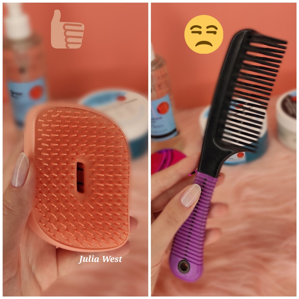 У меня TANGLE TEEZER Compact Styler, я всегда ношу её с собой. 
