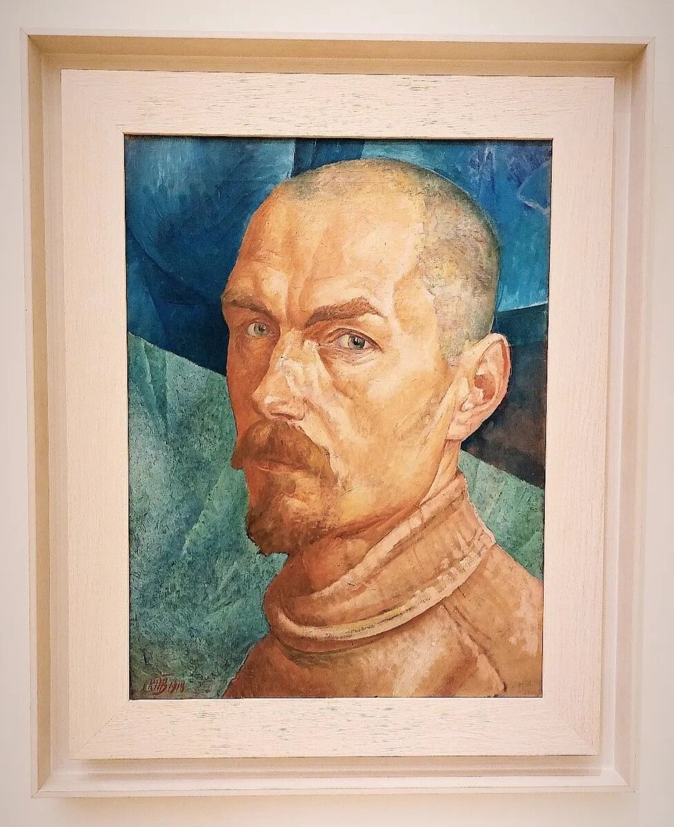 Кузьма Петров-Водкин.
"Автопортрет", 1918. Русский музей, Петербург.