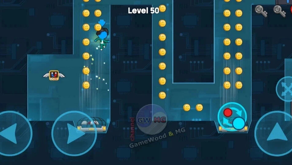 Мощный вентилятор | Stickman Adventure: Red & Blue | Android 4.4+