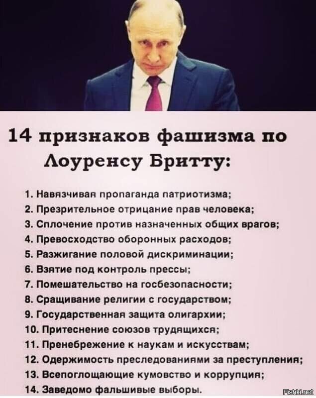 Признаки фашизма. Признаки фашистского государства. Признаки фашизма в России. 14 признаков фашизма