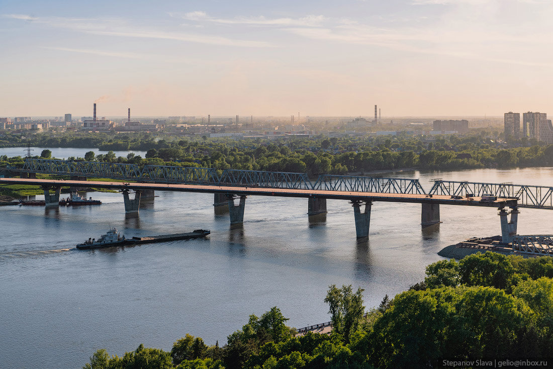 Мост через обь в новосибирске