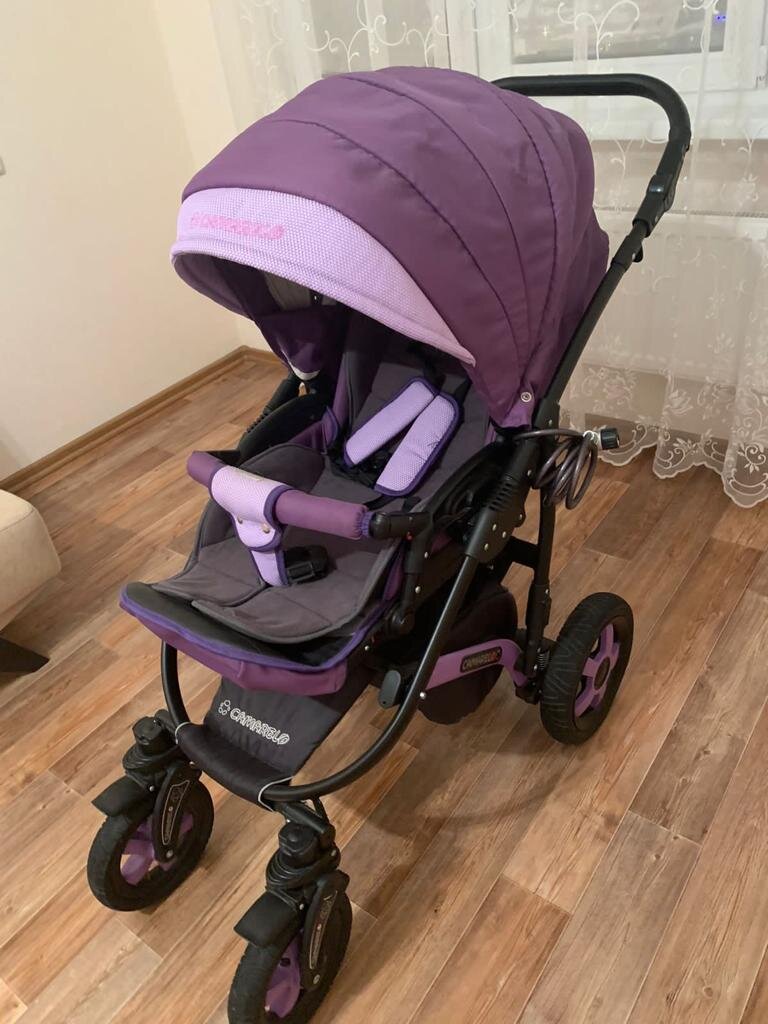 Коляска в собранном виде с прогулочным блоком